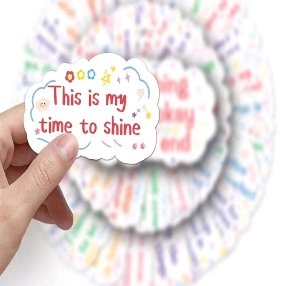Inspirational Short Sentences Graffiti 50 Individual Stickers